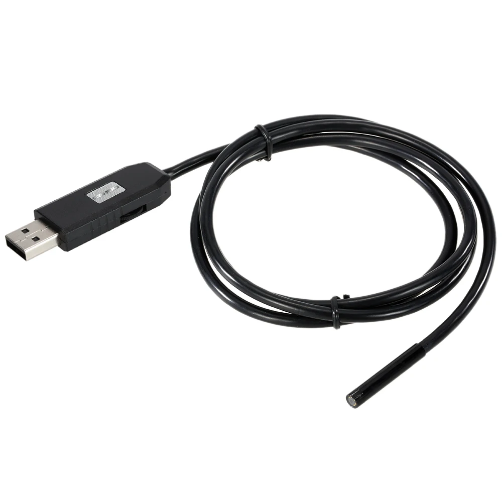 Эндоскоп с объективом 7 мм Водонепроницаемый Бороскоп для осмотра 6 светодиодов