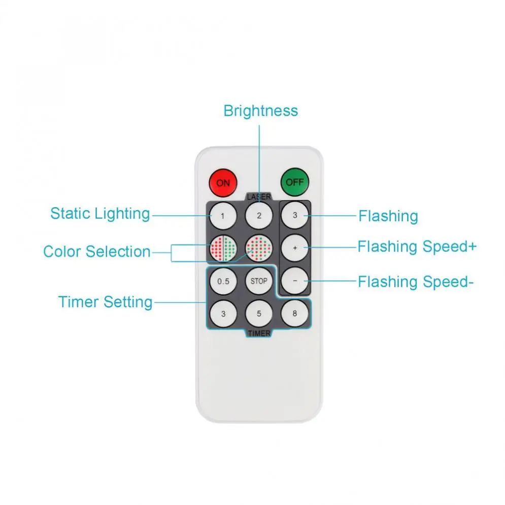 Открытый водонепроницаемый зеленый и красный сад дерево лазерный пейзаж