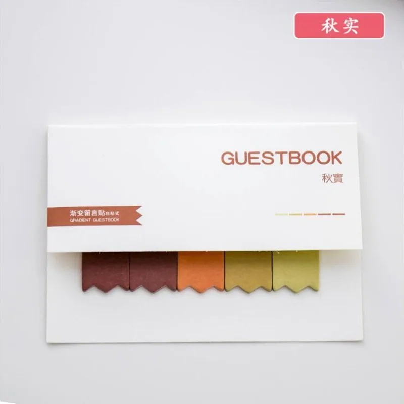 qiu-shi Японские красочные смешанные заметки самоклеющиеся блокноты для записей Липкие заметки офисные Канцелярские и школьные принадлежности 1 шт/100 страниц - Цвет: qiu-shi