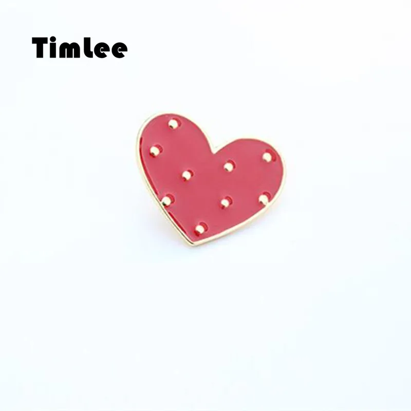 Timlee X012 бесплатная доставка брошь-булавка в виде сердца модные украшения оптовая