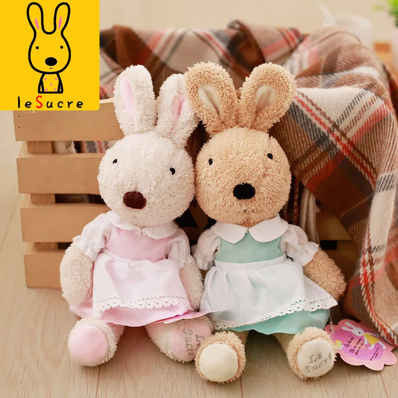 Милые плюшевые игрушки Le Sucre Rabbit 1 шт. мягкая одежда для девочек куклы с кроликами