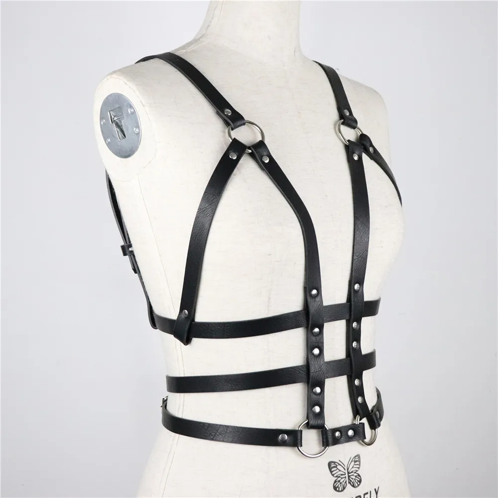 Упряжь белье сексуальное Для женщин Пояс Бандаж Бюстгальтер Клетка бюст бандаж