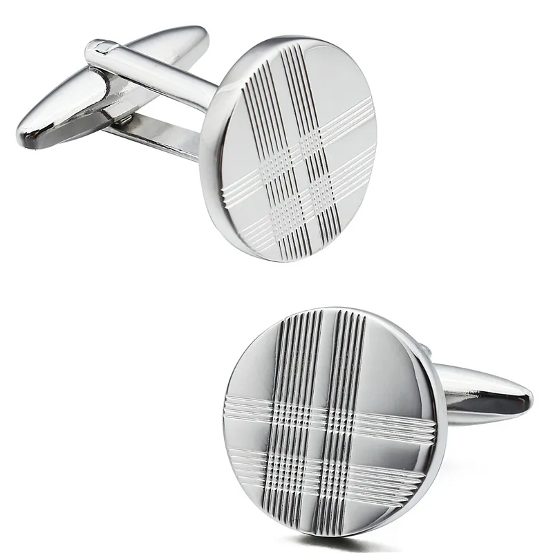 Мужские запонки в полоску с гравировкой|shirt cuff links|brand linkscuff links |