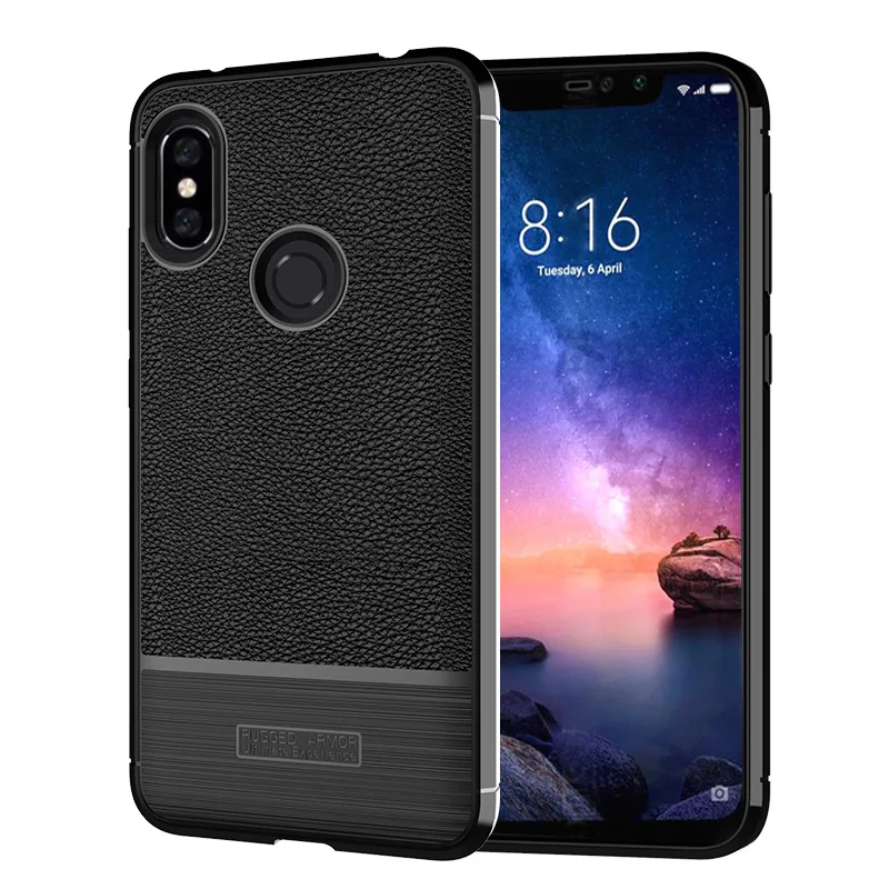 Redmi Note 6 Pro оригинальный бронированный чехол для Xiaomi антидетонационный мягкий Xiomi