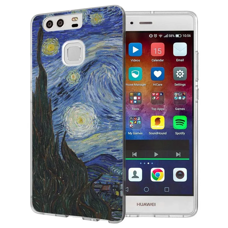 For Huawei P9lite/P8 Lite 2016 2017 Y5 II 2 Y5ii / Y6 Compact Honor 5A LYO-L21 Soft TPU Silicone Pattern Clear Case B046 |