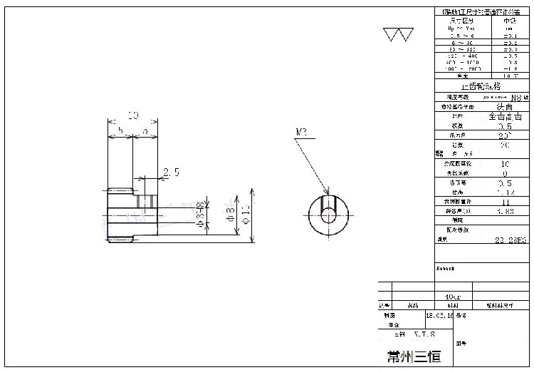 Металлическая Шестерня M3 Steel 40cr 2 шт./лот 030 0 5 Модуль прямой передачи м 20T 3 4