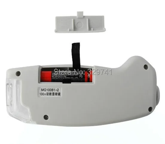 80x светодиодный карманный микроскоп со шкалой увеличительное Стекло Монокуляр