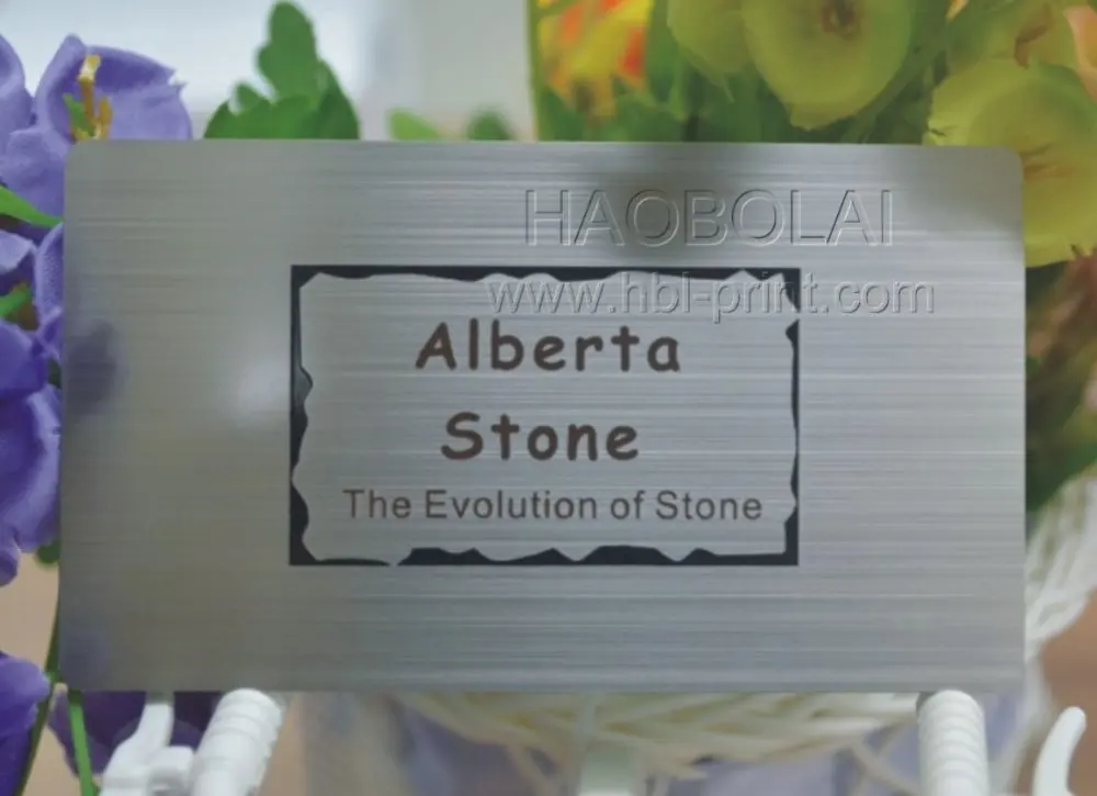 Почищенные на заказ серебряные металлические карты OEM Выгравированные печатные