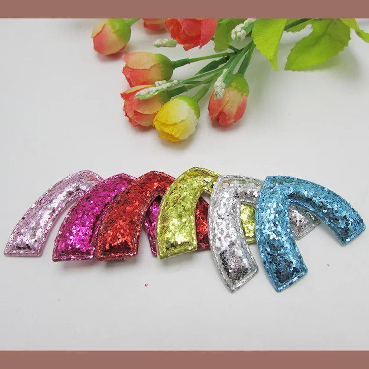 30pcs/Lot 5x4.3cm Mix Colors Cat Ear Shape Patches Multicolors Padded Applique for DIY Children Hair Accessories | Дом и сад