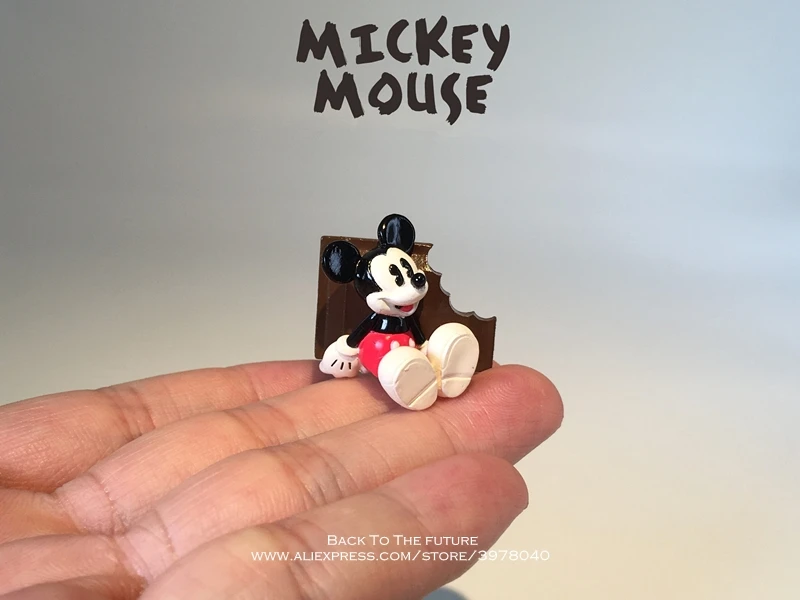 Disney Микки Мышь шоколад 2 5 см мини кукла фигурку аниме украшения коллекции фигурка