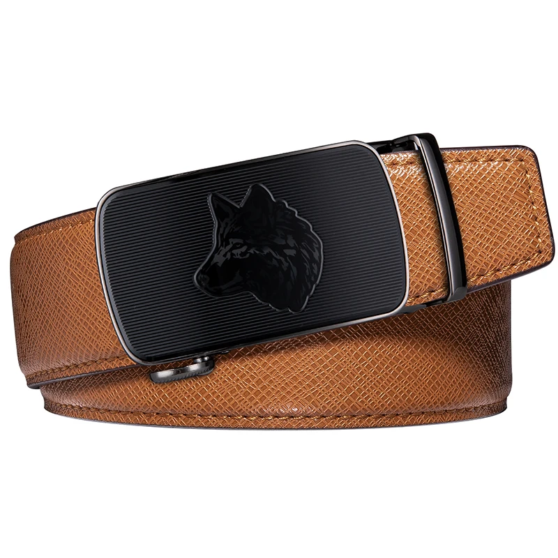 Hi Tie Модные кожаные ремни для мужчин мужской желтый ремень из натуральной