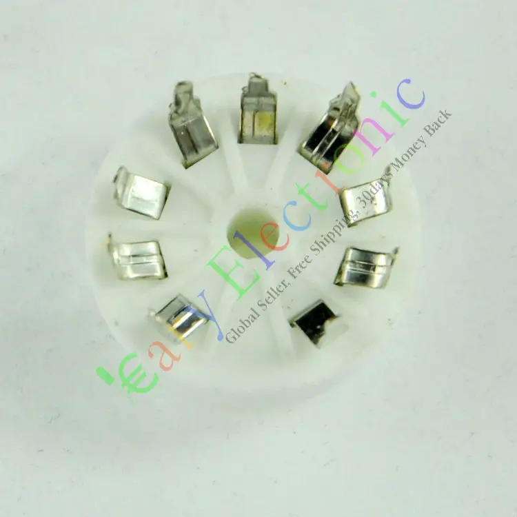 Опт и розница 8 шт 9PIN PCB керамика вакуумная трубка SOCKET SAVER для 12AU7 12AX7B ECC83 6D58 радио
