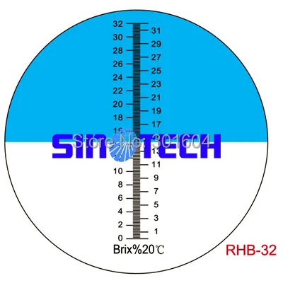 Ручной рефрактометр для рабочей жидкости 0 32% Брикса режущий жидкий P RHB 32ATC с