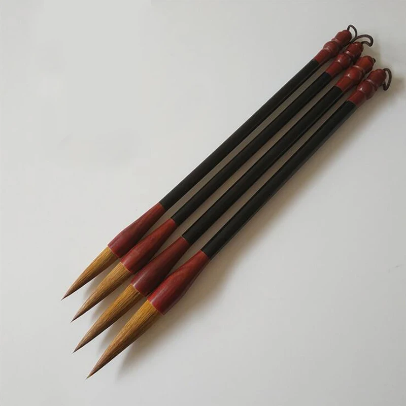 4 шт. китайская кисть каллиграфическая ручка шерсть ласки нарисованная кистью