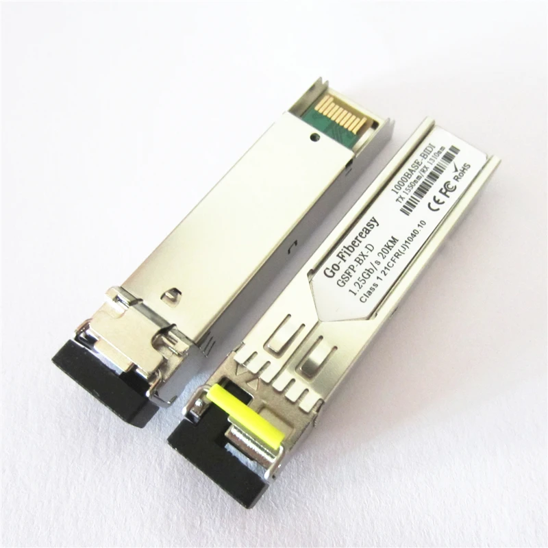 1 пара SFP двунаправленный оптический трансивер модуль 1000BASE BX SM для GLC BX40 D/U 40 км LC DDM