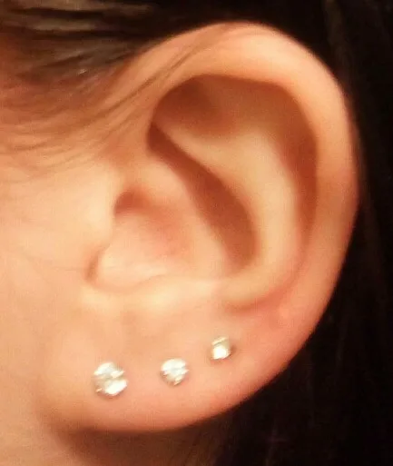 Топ Мода титана G23 Daith Козелок Уха губы пирсинг зубец AAA циркон Лабрет хряща драгоценный камень Пирсинг 1,2*8 мм Ювелирные изделия для тела