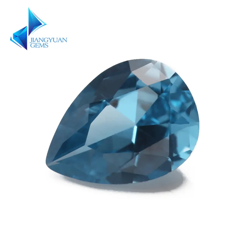 

Size 3x5~10x12mm Pear Shape 120# Blue Stone Brilliant Cut Synthetic Spinel Blue Stone For Jewelry