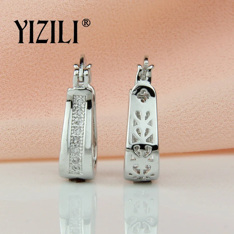 Роскошные модные висячие серьги YIZILI из натурального циркона свадебные ювелирные