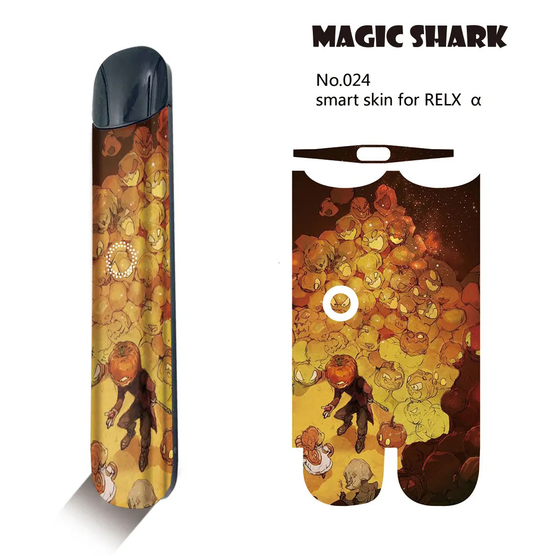 Чехол для электронной сигареты Magic Shark Lion Tiger Garfield наклейка Relx Alpha |