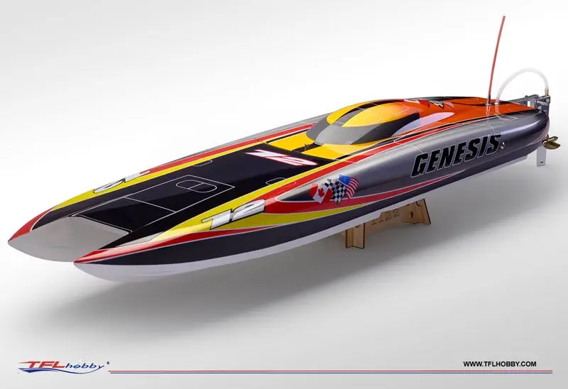 Genesis 1122 Catamaran Racing Boat/ Fiberglass with Dual Motors 3660 brushless motor KV2726 120A ESC | Игрушки и хобби