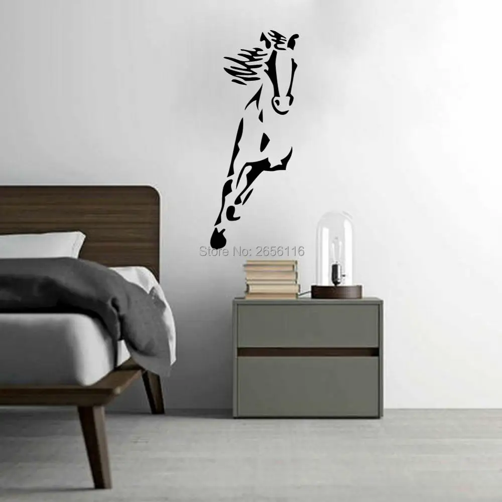 

Animal Wall Stickers Galloping Horse Creative Art Vinyl Decals and Murals for Living Ro