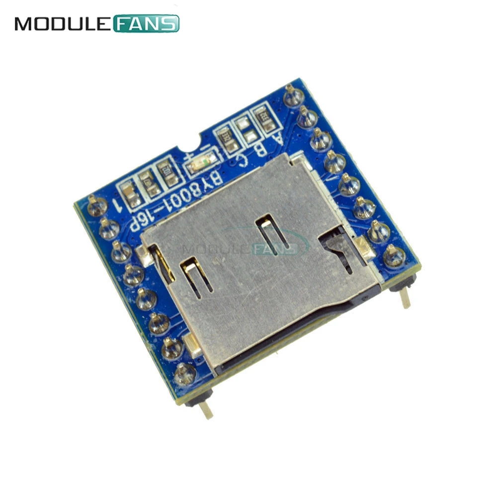 TF карта Micro SD карт флеш накопителей BY8001 16P MP3 плеер для Arduino аудио голосовой модуль