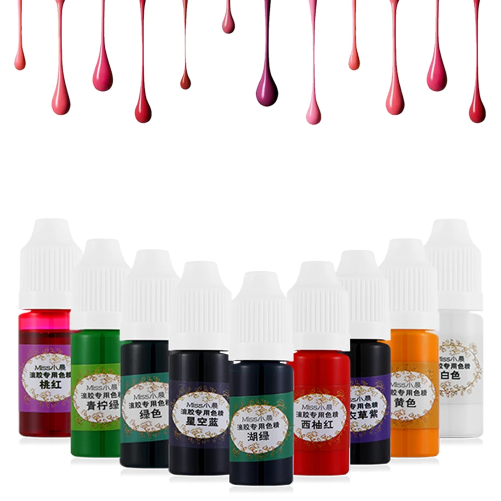 10 мл цветная жидкая полимерная пигментная краска УФ смола кристалл эпоксидная