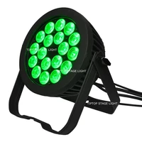 6IN1 Flightcase Pack 18x18W 6IN1 RGBWAP Led Par 64 Disco Dj Stage Light IP65 Waterproof for IndoorOutdoor Silent Working 610CH