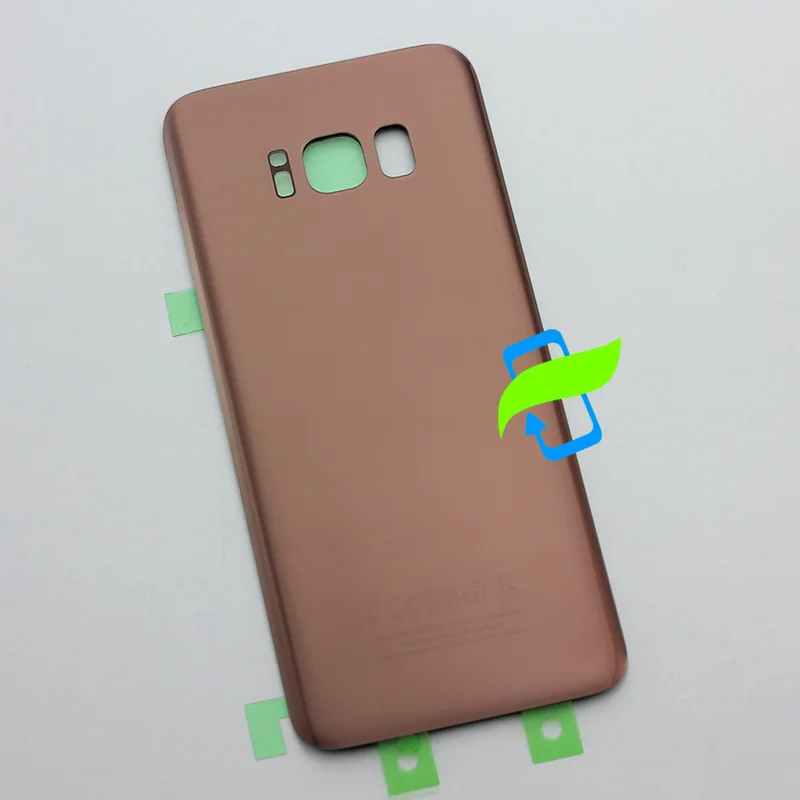 Крышка батарейного отсека для Samsung Galaxy S8 G950F Plus G955F Задняя стеклянная крышка