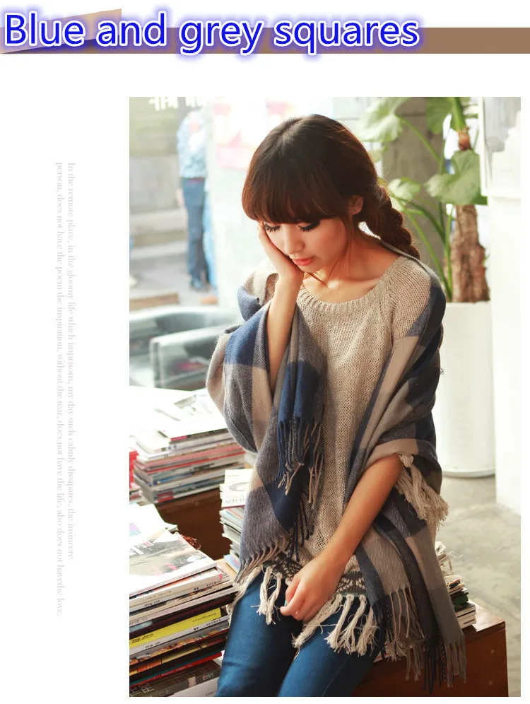 scarf Scarves High Quality New2014 Winter Fashion Long Large Warm cotton free shipping fashion C0025A | Аксессуары для одежды