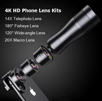 camera phone lens kitsmacro lens 14x telephoto lente wide angle fisheye lenses for samsung s10 s10e s9 plus note 9 for xiaomi