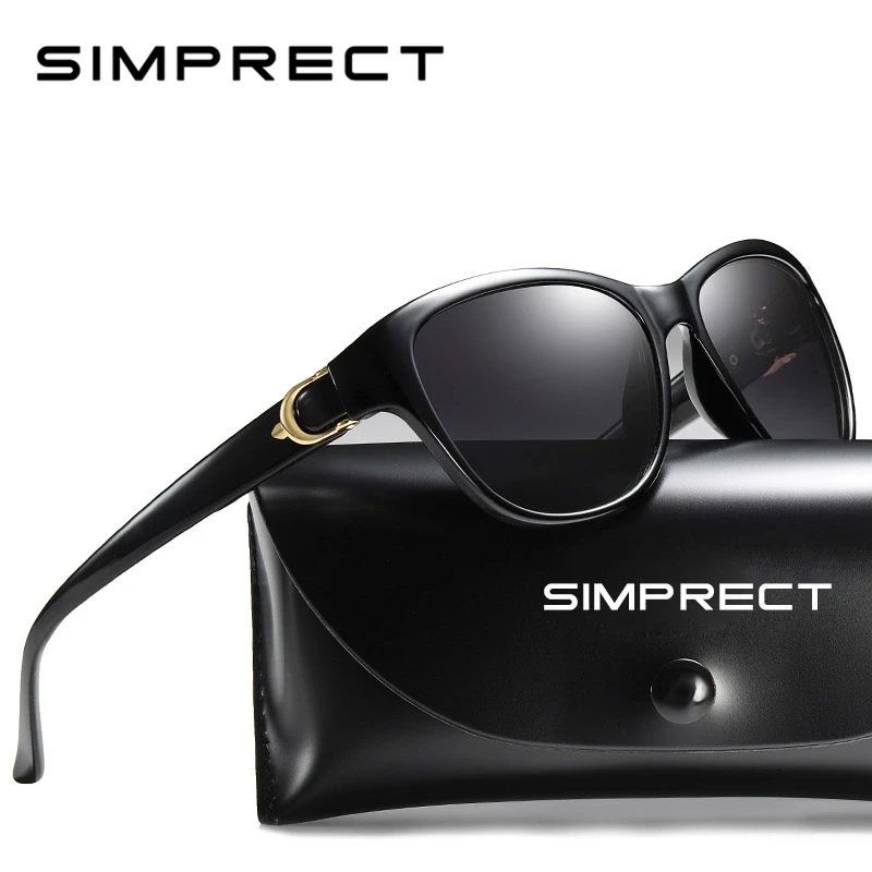 SIMPRECT 2021 Квадратные Солнцезащитные очки женские поляризационные UV400 Высокое