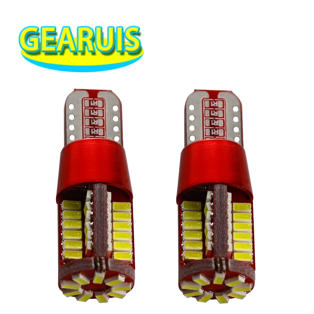 50X Car led light T10 Canbus No error 57 SMD 3014 LED 194 57SMD 57LED Light Bulb Clearance lights Lamp Super White DC 12V | Автомобили и