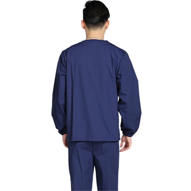 

New Men Medical Scrub Sets Hospital Doctor Uniforms Dental Clinic Beauty Salon Long Sleeve Medical Workwear High Quality 2333