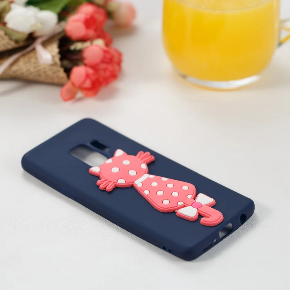 Himtop ТПУ чехол для телефона samsung S9 S8 S7 край мягкий силиконовый милый Кот Мода A3 A5 2017