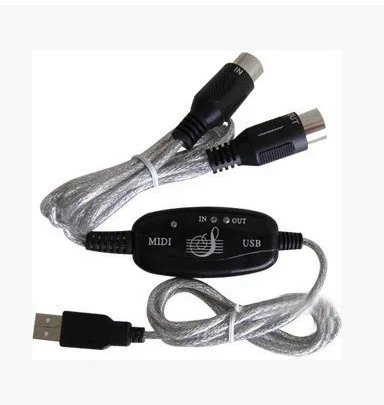Интерфейсный кабель MIDI USB IN-OUT шнур линейный конвертер адаптер для ПК в