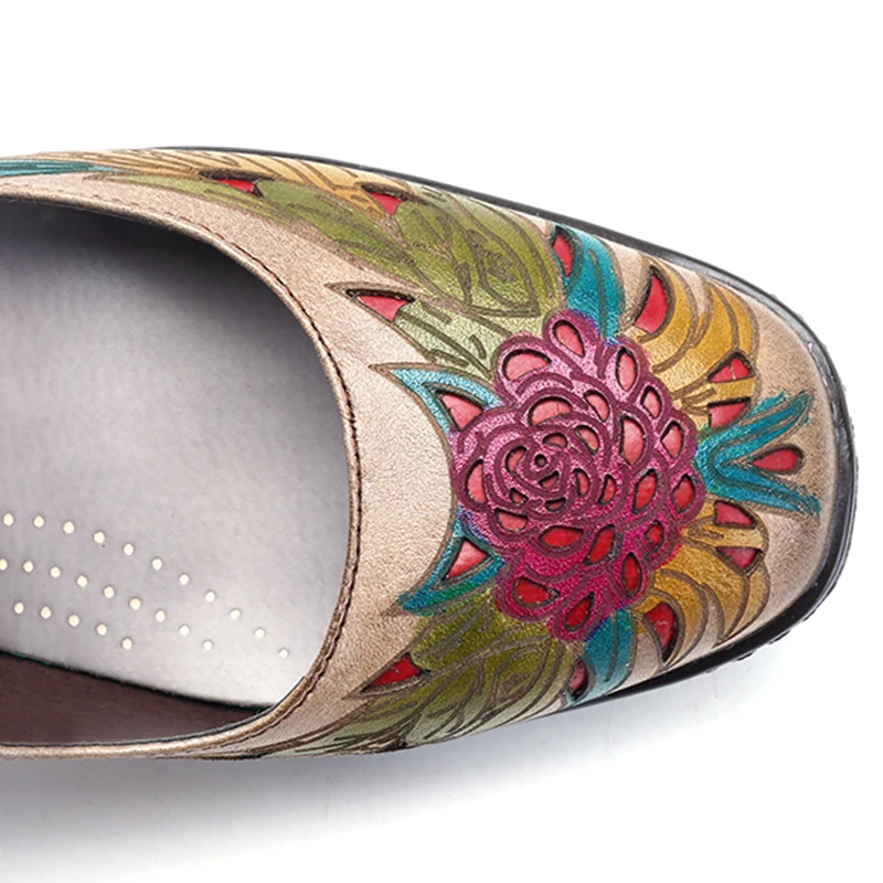 Socofy/туфли-лодочки в стиле ретро; женская обувь из натуральной кожи с пряжкой; Туфли Mary Jane на каблуке; сезон весна-лето; винтажные вечерние женские свадебные туфли; Новинка