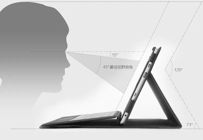 Модный кожаный чехол для планшета Microsoft Surface Pro 7/6 12 3 дюйма с клавиатурой и