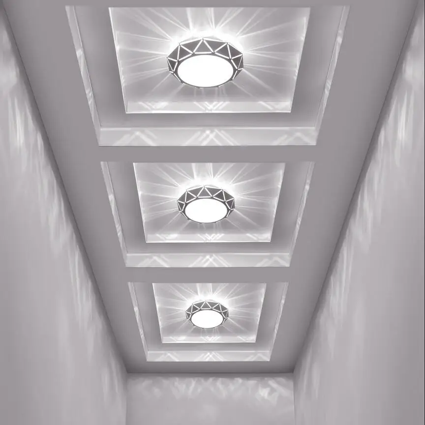 Круглый светодиодный акриловый потолочный светильник в скандинавском стиле