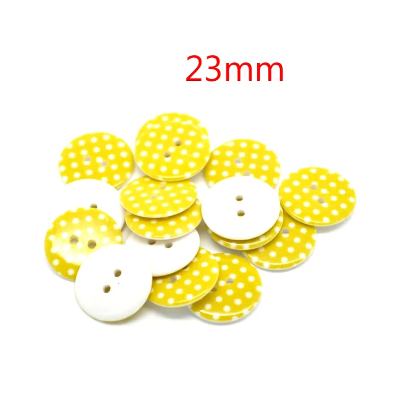 Круглые полимерные пуговицы в горошек 50 шт. | Дом и сад