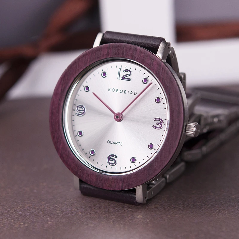 Ультра тонкие 6 мм BOBO BIRD Lover's часы роскошные стильные деревянные кварцевые наручные часы reloj hombre с подарочной коробкой V-S16