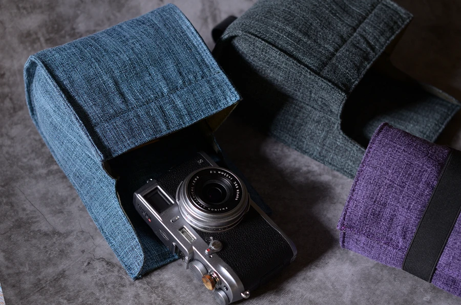 Холст Камера сумка вкладыш для хранения чехол Футляр с ремешком цифровой