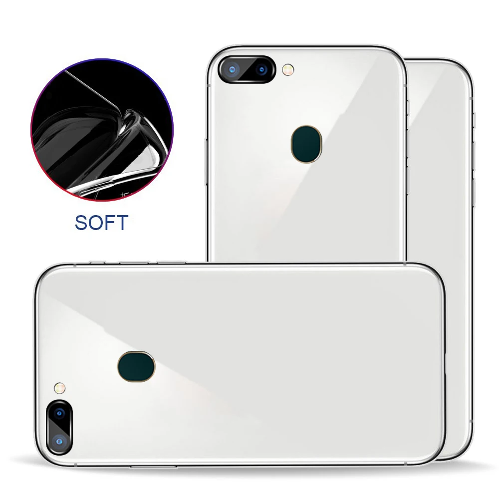 Anti - Fall Mobile Phone Shell For OPPO R15 All-inclusive Transparent Protective Case Ultra-thin Tidal The Silicone | Мобильные