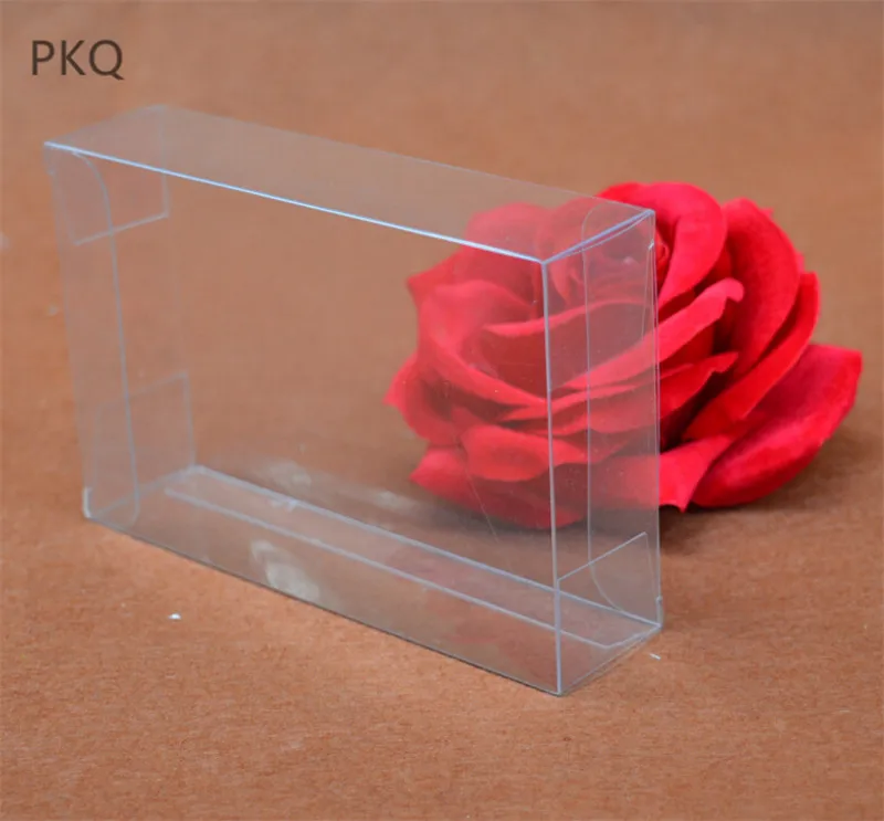 20 шт 5x15x25 см прямоугольная Прозрачная ПВХ коробка для масок/ремесел прозрачная