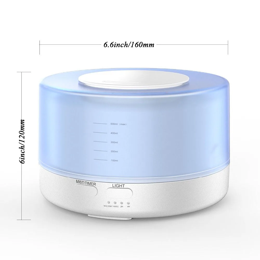Ультразвуковой увлажнитель воздуха 500 мл ультразвуковой распылитель эфирного