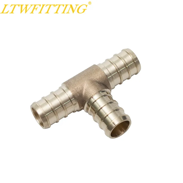 Латунный обжимной фитинг LTWFITTING PEX без свинца 1/2 дюйма x тройник PEX|pex fittings|brass fittings1