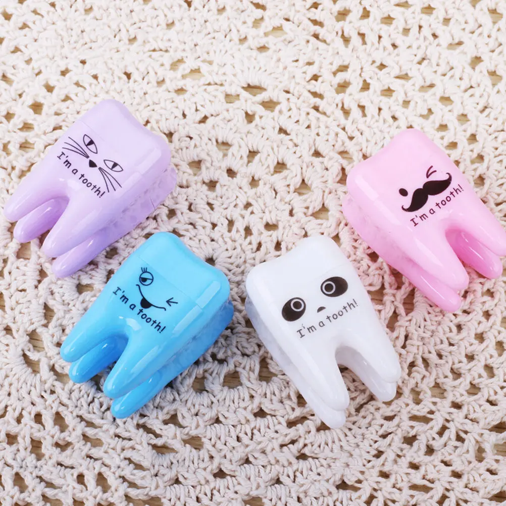 1 шт. милые Kawaii Прекрасный Пластик зубы точилка для карандашей Творческий канцелярские принадлежности детей канцелярские