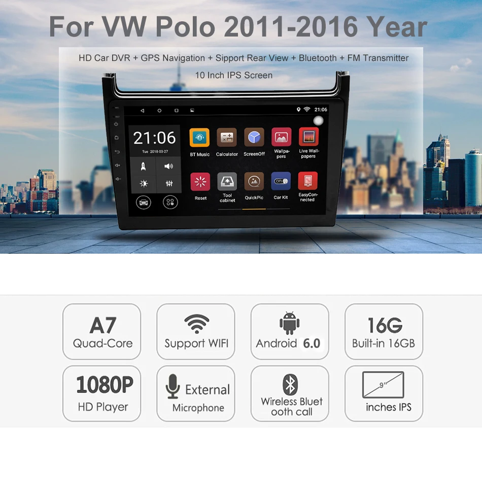 Dealcoo 2 Din автомагнитола gps Android Автомагнитола 2din центральный мультимедийный для