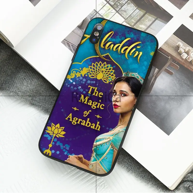 Ruicaica Aladdin черный мягкий чехол для телефона Apple iPhone 8 7 6 6S Plus X XS MAX 5 5S SE XR | Мобильные