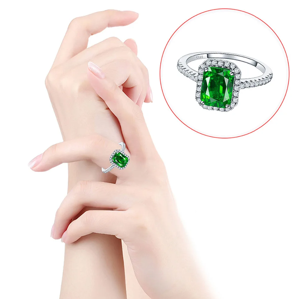 J.C ювелирные украшения 2.45ct рубин и изумруд белый топаз для женщин/мужчин нежное